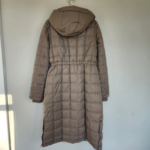 UpWest M Convertible Sherpa-Lined Parka Jacket Sage Green Ash Long Vest Hooded - Picture 10 of 11